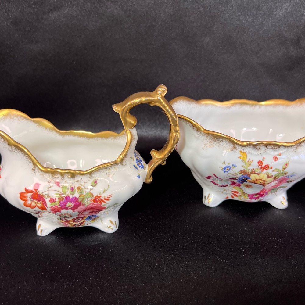 Antique Hammersley lady Patricia dinner for 8 people with tea pot and pitcher - Picture 8 of 16